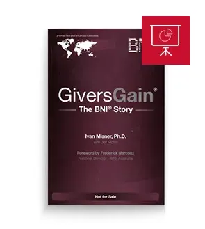Cover of the e-book “Givers Gain® — The BNI Story”